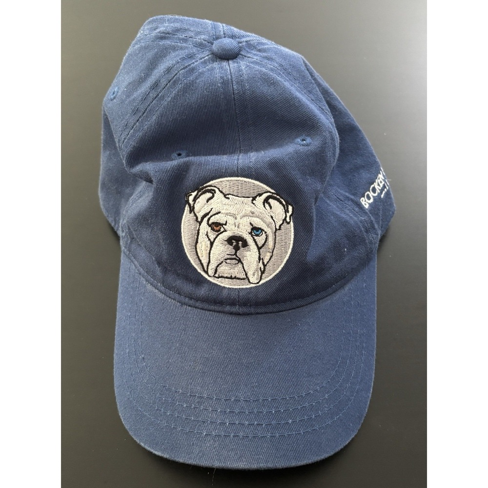 Bulldog Logo Baseball‎ Hat Cap Bocken Trading Strapback Blue by Outdoor Cap OSFM